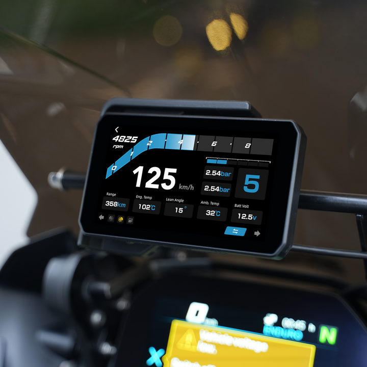 CHIGEE AIO-5 Play for BMW zamontowany przy kierownicy motocykla BMW